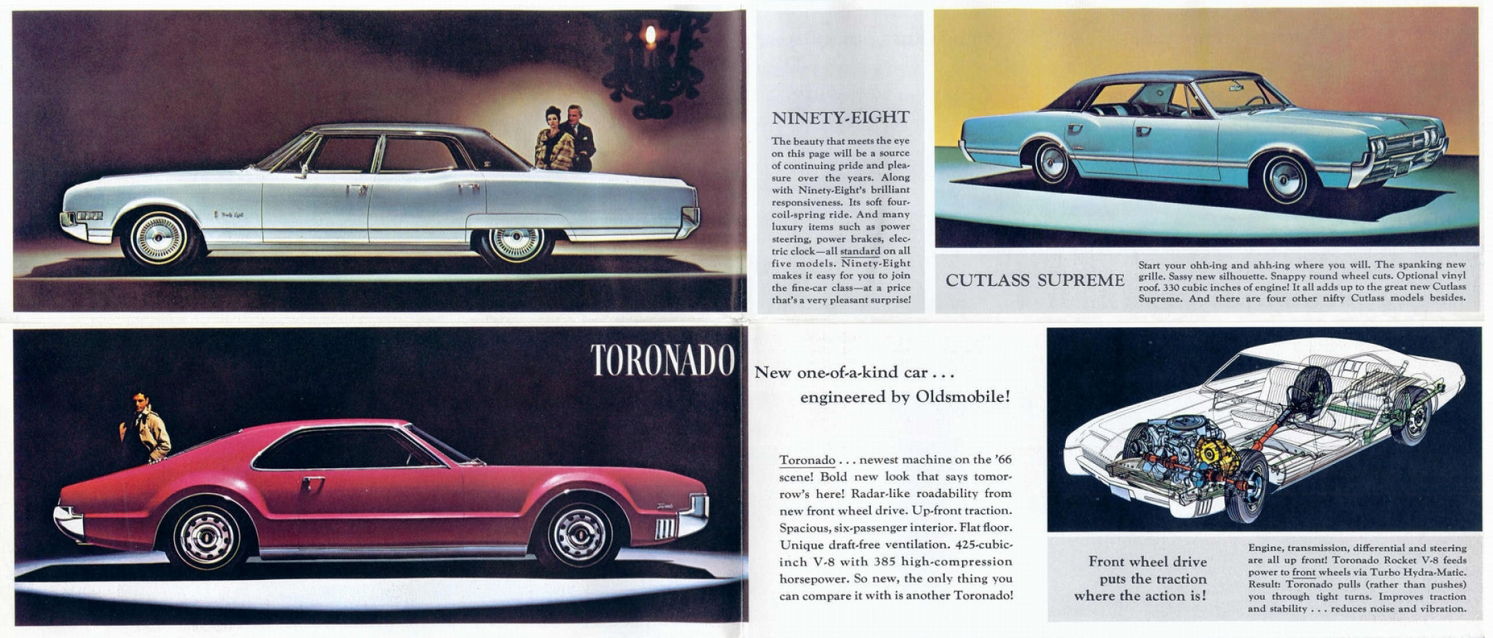 1966 Oldsmobile Motor Cars Foldout Page 4